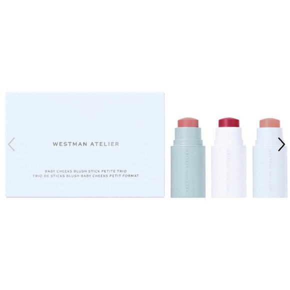 WESTMAN ATELIER | Mini Baby Cheeks Lip + Cheek Cream Blush Stick Trio Gift Set - Picture 1 of 8